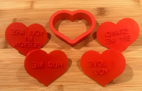 Cortador Y Sellos Galletas Amor - San Valentín (pack 4 Un) - Foto 4