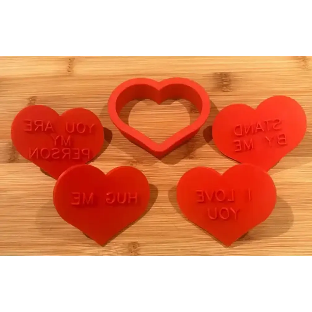 Cortador Y Sellos Galletas Amor - San Valentín (pack 4 Un) 4