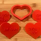 Cortador Y Sellos Galletas Amor - San Valentín (pack 4 Un) - Miniatura 4