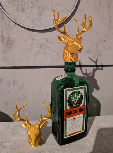 Tapón Vertedor De Botella Con Cabeza De Ciervo - Foto 3