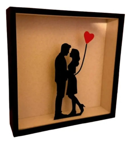 Caja De Sombras 3d Para El Día De San Valentín