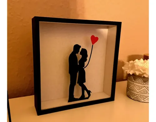 Caja De Sombras 3d Para El Día De San Valentín - Foto 3