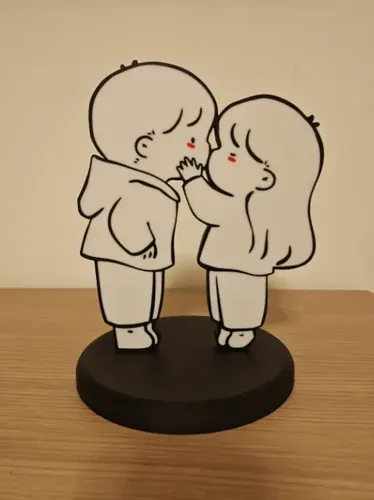Cuadro Decorativo- Beso De Pareja Enamorada - Foto 3