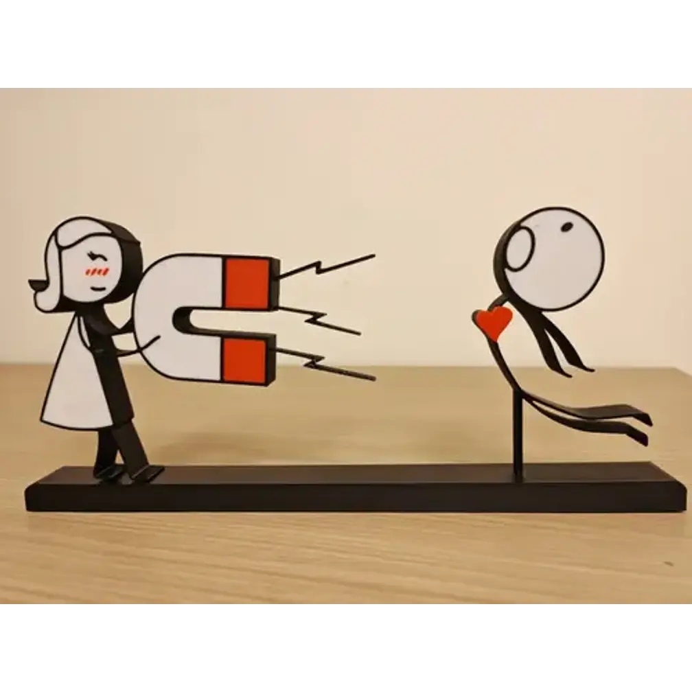 Cuadro Decorativo- Pareja Atraída Por Imán San Valentín 4
