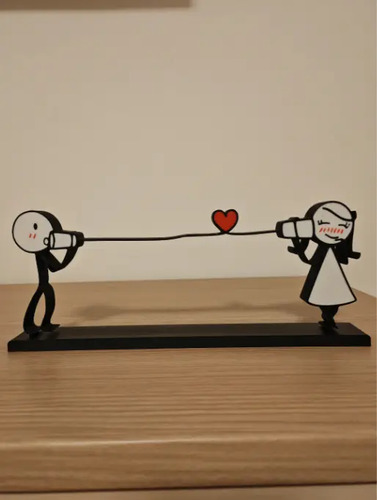 Cuadro Decorativo- Pareja Enamorada A La Distancia - Foto 2