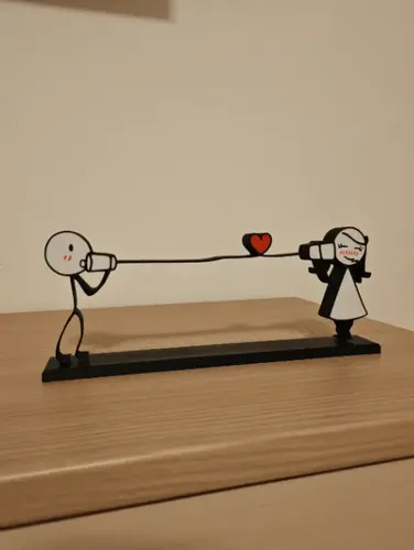 Cuadro Decorativo- Pareja Enamorada A La Distancia - Foto 3