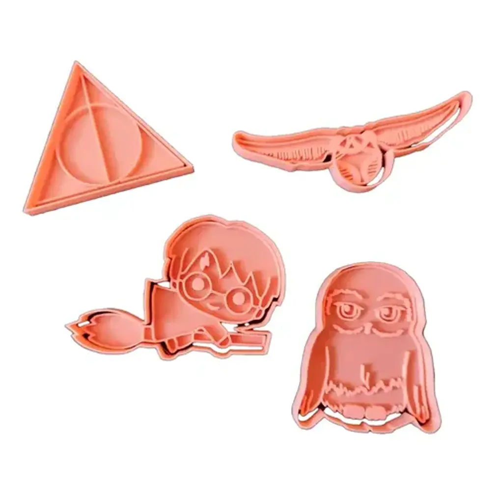 Cortador De Galletas - Harry Potter (pack 4 Un) 1