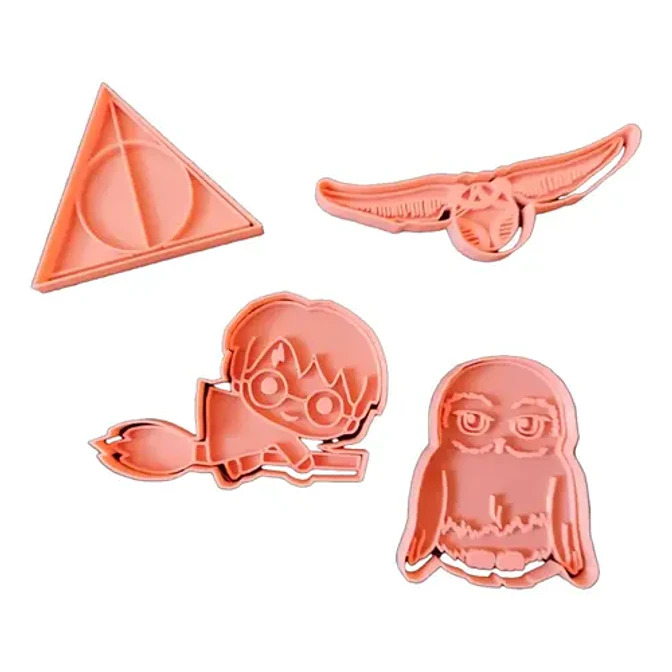Cortador De Galletas - Harry Potter (pack 4 Un) 1