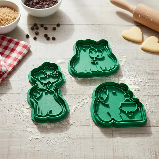 Cortadores De Galletas Capibara - San Valentín (pack 3 Un) 4