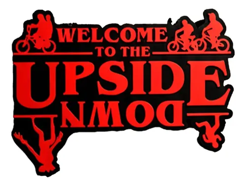 Letrero De Puerta Upside Down - Stranger Things