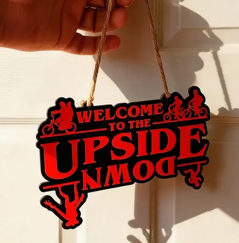 Letrero De Puerta Upside Down - Stranger Things - Foto 3