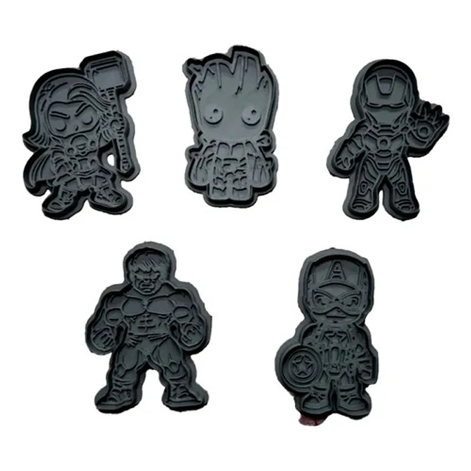 Cortadores De Galletas - Los Vengadores (pack 5 Un) 1