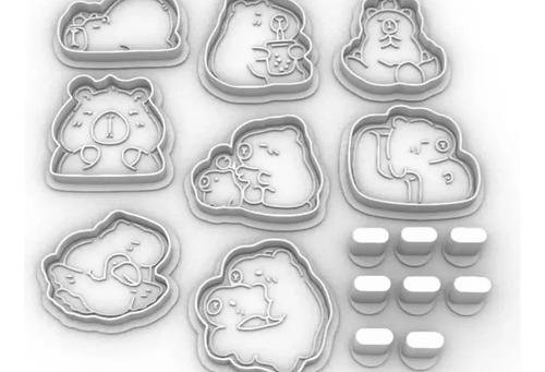Cortador De Galletas De Capibara (pack 8)