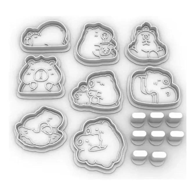 Cortador De Galletas De Capibara (pack 8) 2