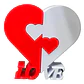 Corazón Partido Día De San Valentín - Miniatura 1