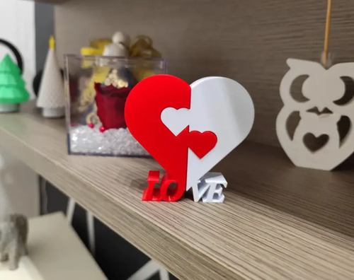 Corazón Partido Día De San Valentín - Foto 2