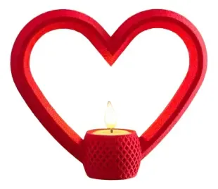 Portavela Corazones Para El Día De San Valentín (pack De 3) - Foto 2