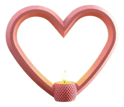 Portavela Corazones Para El Día De San Valentín (pack De 3) - Foto 4