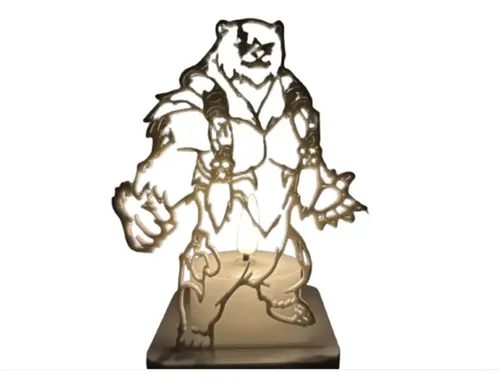 Portavelas Led- Volibear De League Of Legends (sin Vela)