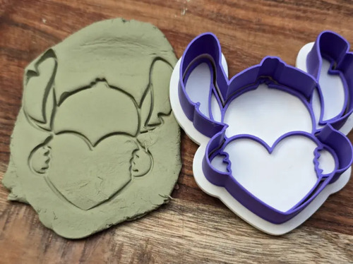 Stitch Amor San Valentín Cortador De Galletas - Foto 2
