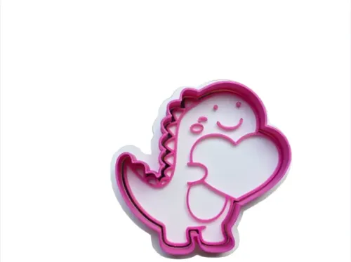 Cortador De Galletas De San Valentín Con Dinosaurio Del Amor - Foto 2