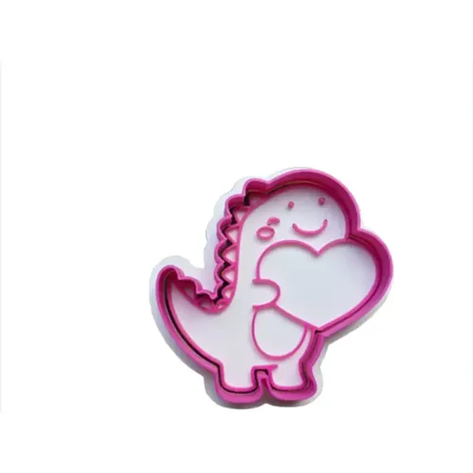 Cortador De Galletas De San Valentín Con Dinosaurio Del Amor 2