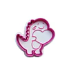Cortador De Galletas De San Valentín Con Dinosaurio Del Amor - Miniatura 2