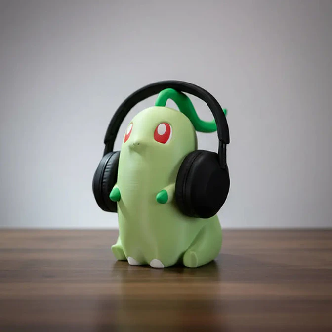 Figura Chikorita Soporte Para Auriculares 4