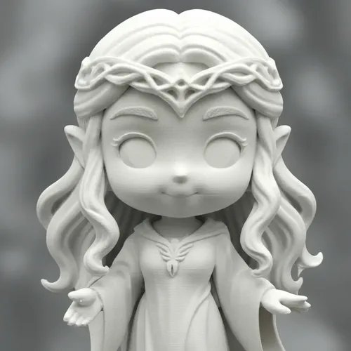 Figura De Acción - Chibi Galadriel Dama De La Luz - Foto 2