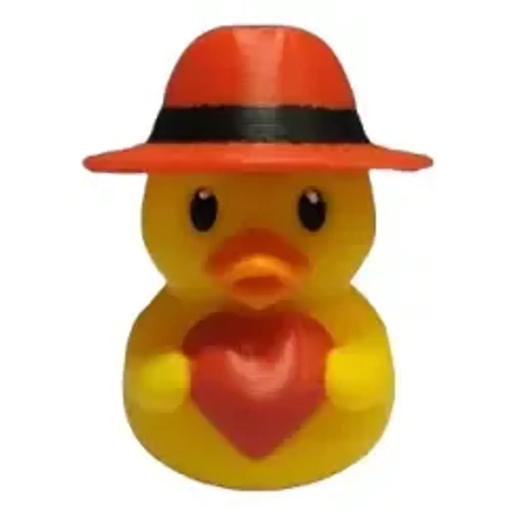 Pato Con Sombrero Sujetando Un Corazón 2