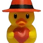 Pato Con Sombrero Sujetando Un Corazón - Miniatura 2