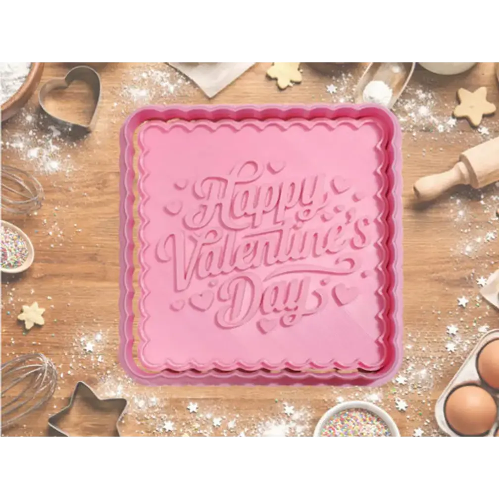 Cortador De Galletas De San Valentín Cuadrado 1