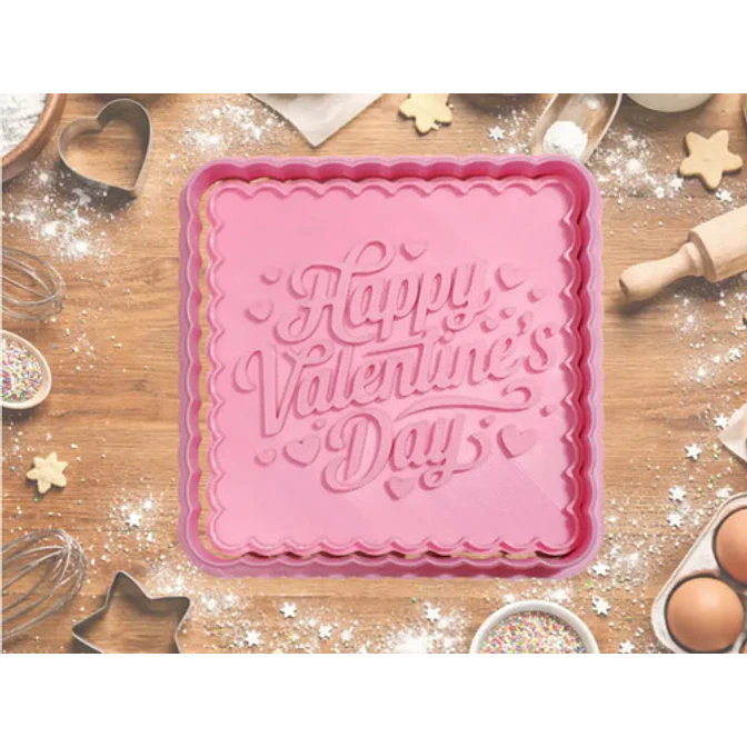 Cortador De Galletas De San Valentín Cuadrado 1