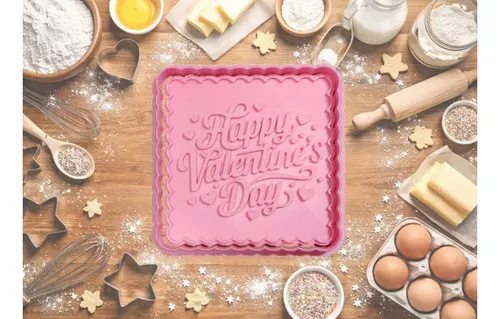 Cortador De Galletas De San Valentín Cuadrado - Foto 2