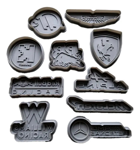 Cortadores De Galletas - Fórmula 1 (pack 10 Un)