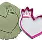 Cortador De Galletas Con Sello De Corona Corazón Amor - Miniatura 2
