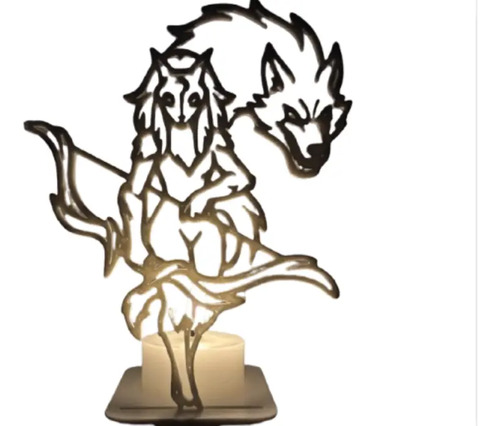 Portavelas Led- Kindred De League Of Legends (sin Vela)