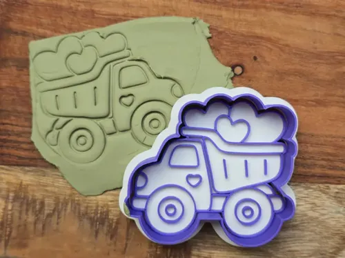 Cortador Y Sello De Galletas De San Valentín Con Camión