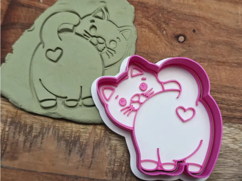 Cortador Y Sellador De Galletas De Amor De Gato