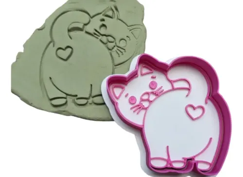 Cortador Y Sellador De Galletas De Amor De Gato - Foto 2