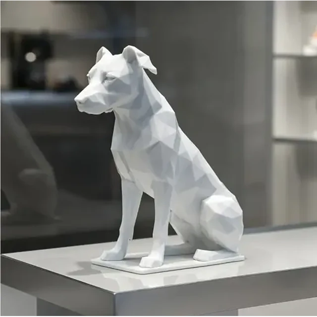 Escultura- Perro Geométrico