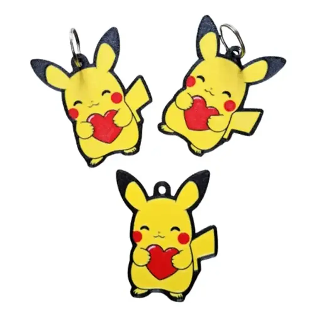 Llavero Pikachu De San Valentín (pack De 3 Un) 1