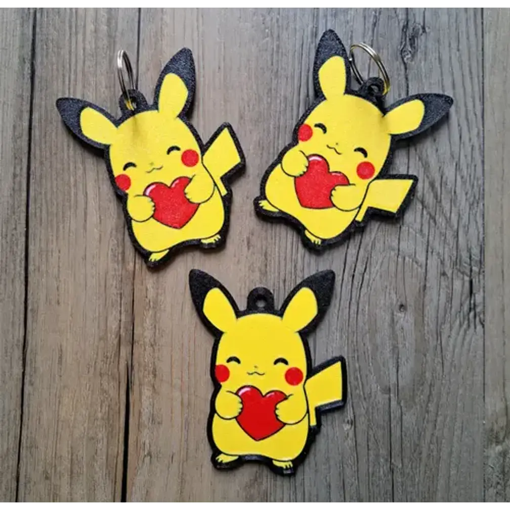 Llavero Pikachu De San Valentín (pack De 3 Un) 2