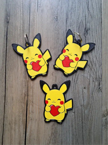 Llavero Pikachu De San Valentín (pack De 3 Un) - Foto 3