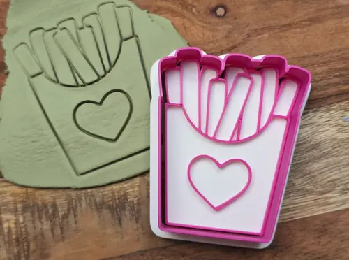 Cortador De Galletas Y Sello Amor Papas Fritas