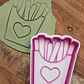 Cortador De Galletas Y Sello Amor Papas Fritas - Miniatura 2