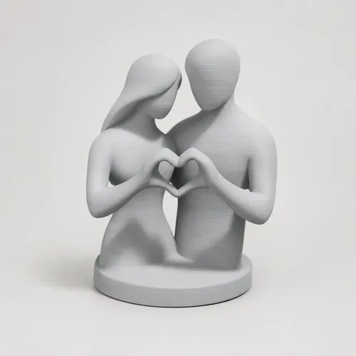 Escultura- Pareja De Enamorados