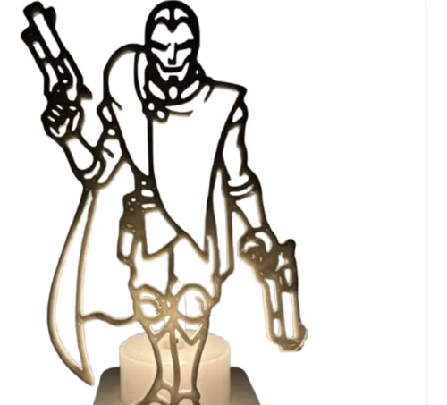 Portavelas Led- Jhin De League Of Legends (sin Vela)