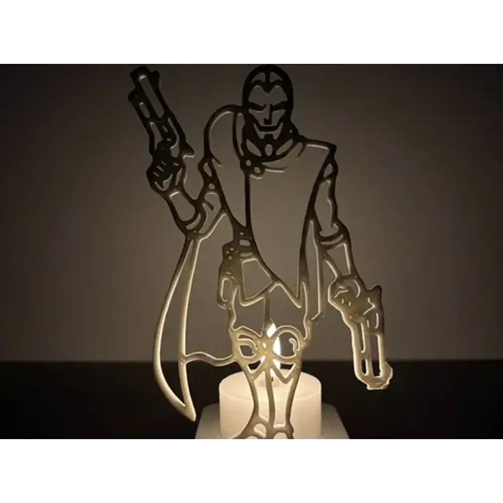 Portavelas Led- Jhin De League Of Legends (sin Vela) 3