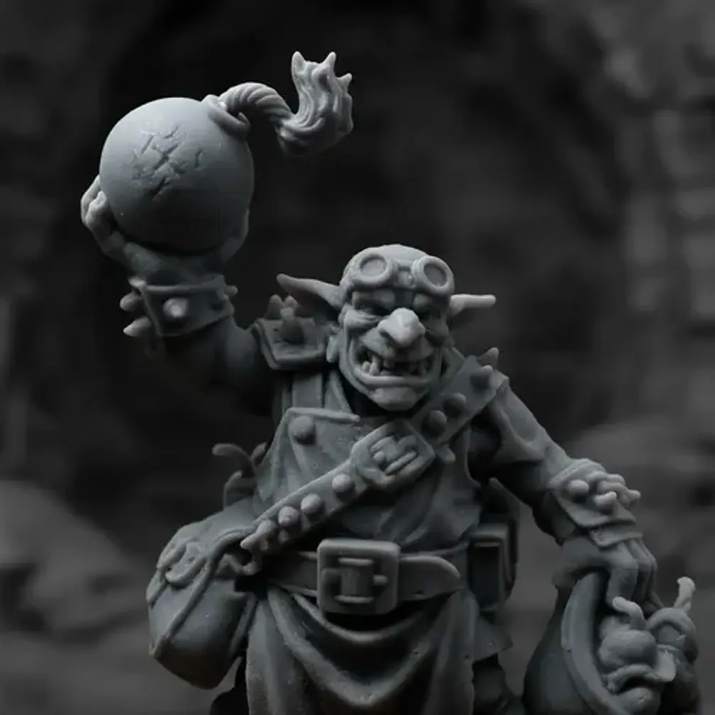 Figura En Miniatura Prints Patro Goblin Zapador 3